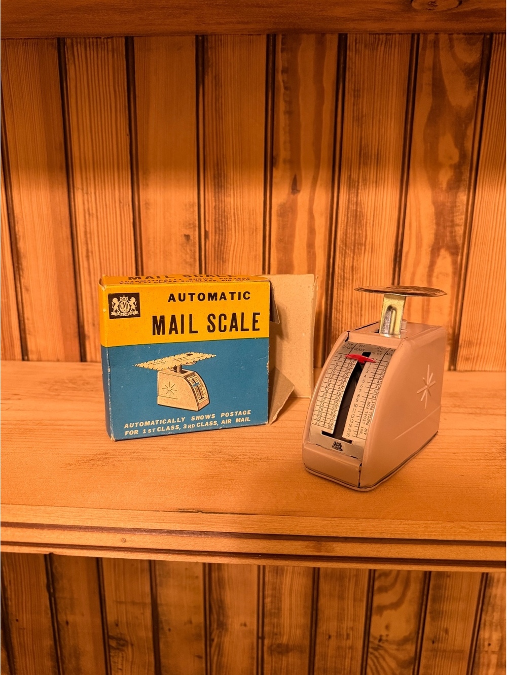 MCM Vintage Chadwick Automatic Mail Scale w/ Original Box & Instructions